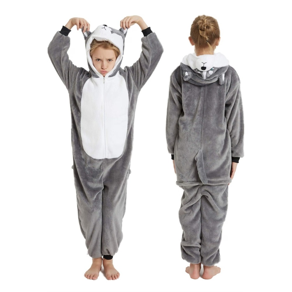 Dog Costume, Grey Costume Kids Halloween Large 11-12 Years